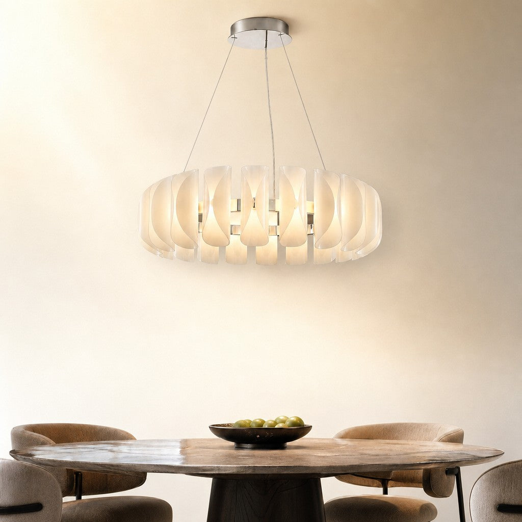 Ilyor Modern Glass Round Chandelier
