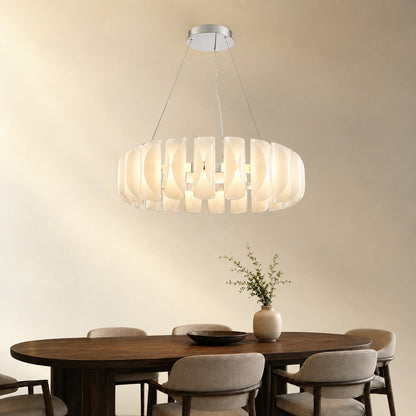 Ilyor Modern Glass Round Chandelier