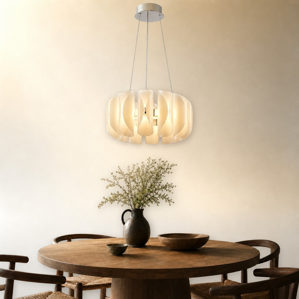 Ilyor Modern Glass Round Chandelier