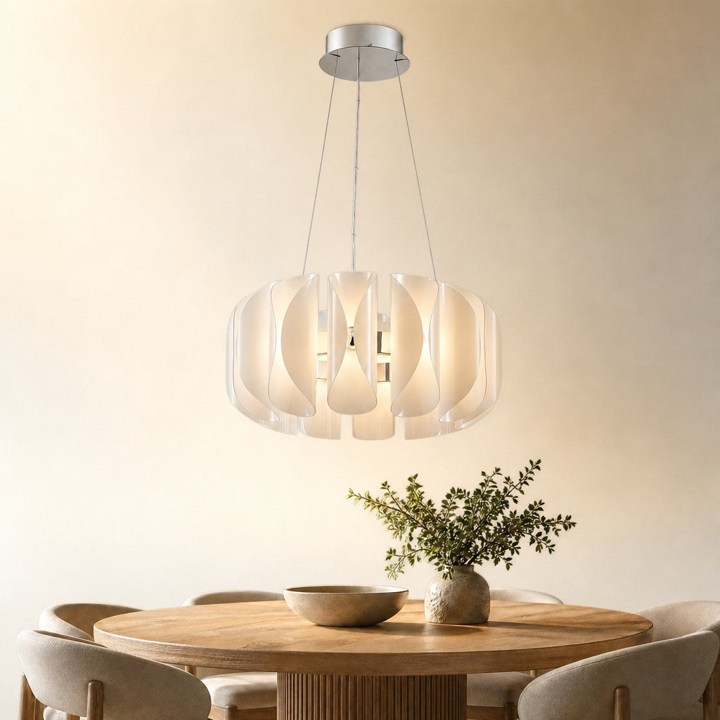 Ilyor Modern Glass Round Chandelier