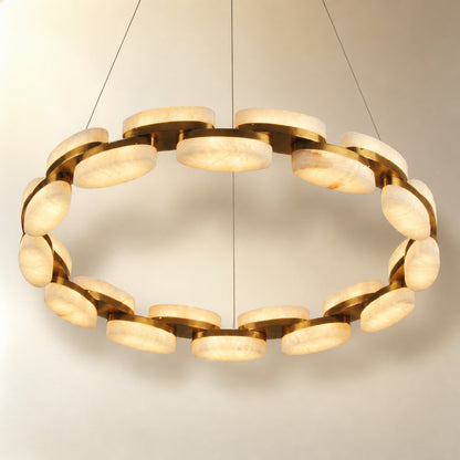 Ilyvan Alabaster Round Ring Chandelier