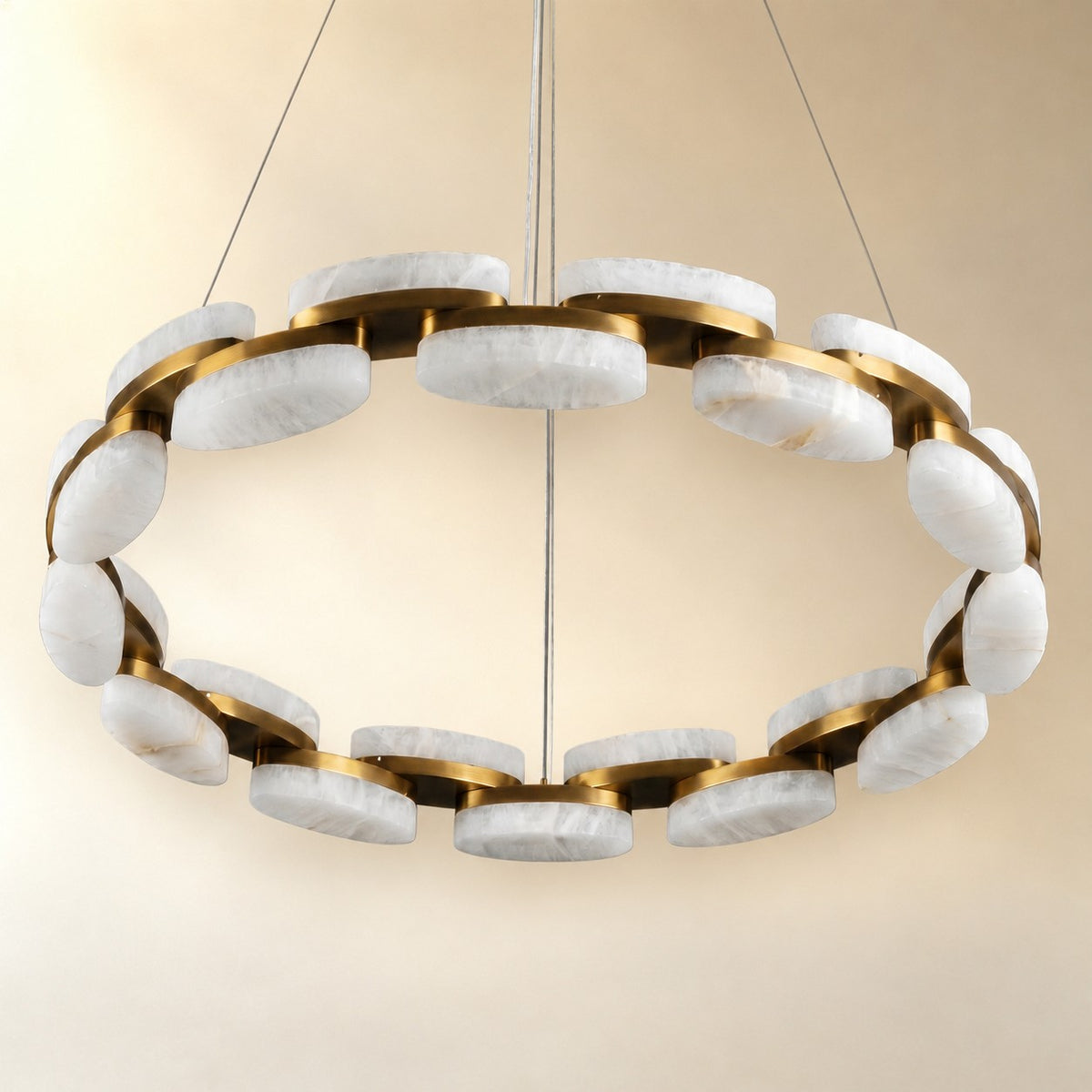 Ilyvan Alabaster Round Ring Chandelier