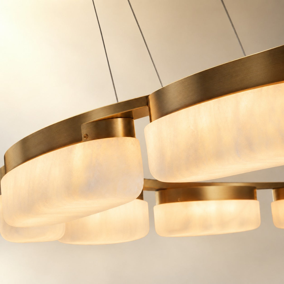 Ilyvan Modern Ring Alabaster Chandelier