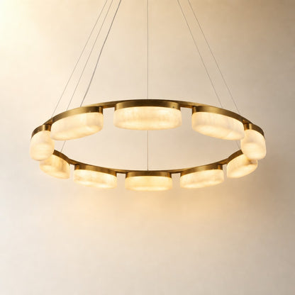 Ilyvan Modern Ring Alabaster Chandelier