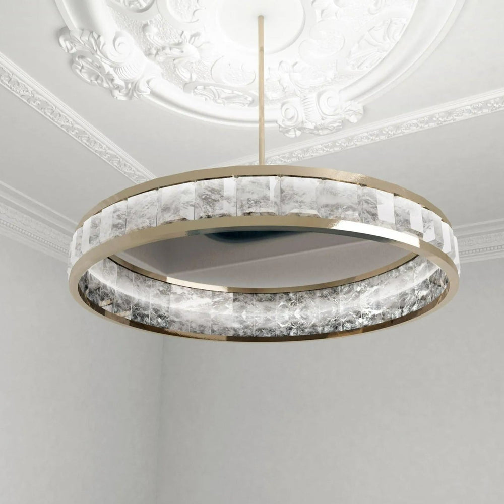 Rock Crystal Concorde Chandelier 40'' 50''