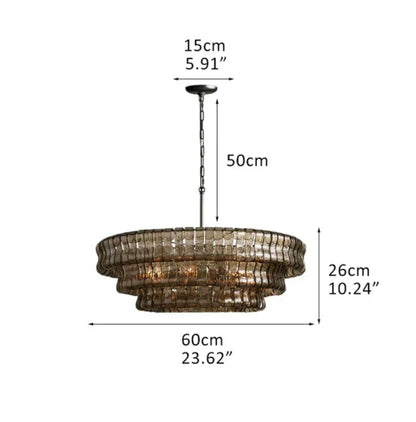 Ghiaccio Round Chandelier