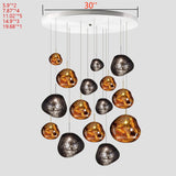 Lava Chandelier Villa Loft Duplex Stairwell Pendant Light