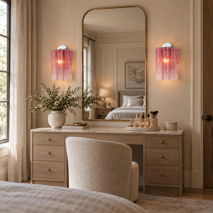 Mirelle Murano Fluted Glass Wall Sconce