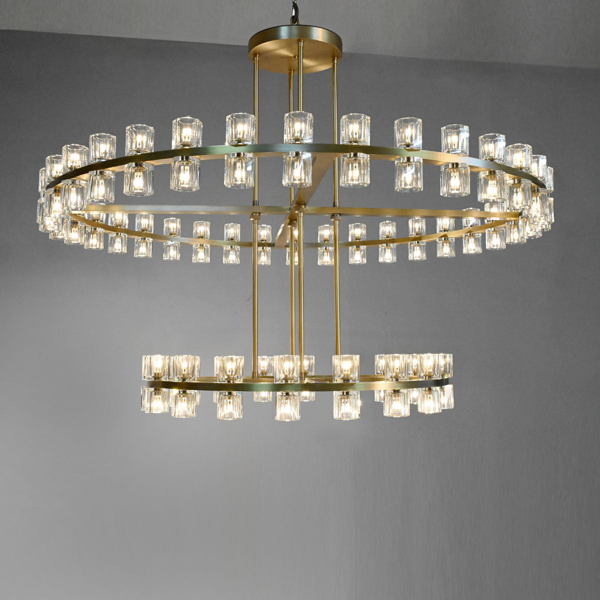 Arcachon Crystal 2-Tier Round Chandelier 60“