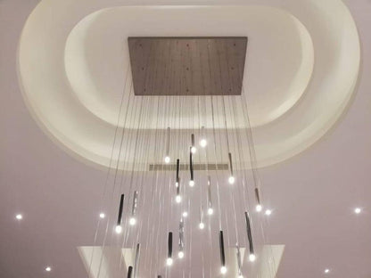 Bellini Rectangular Tubular Pendant Light Chandelier - Merlin Lamps