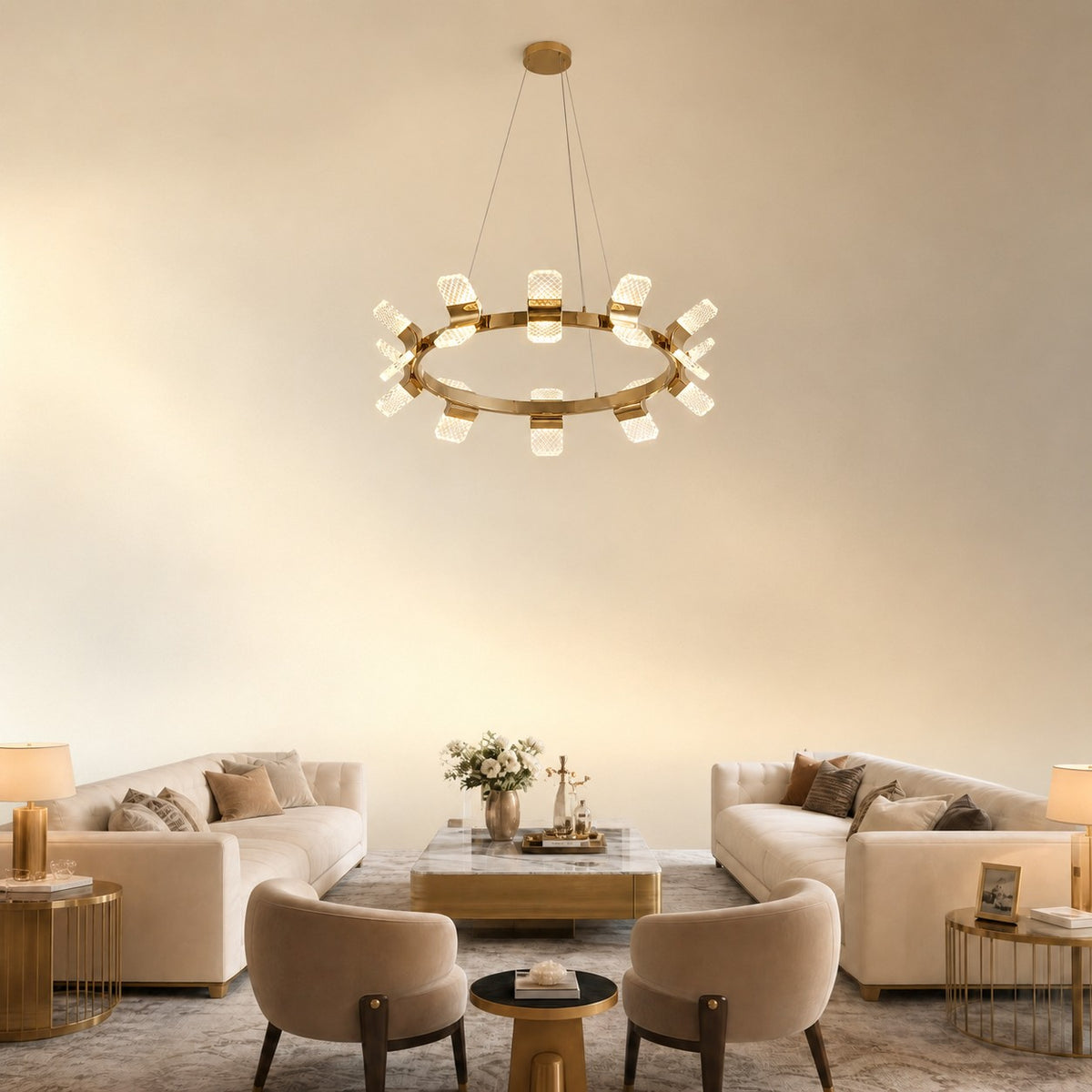 Isadora Modern Ring Chandelier 39"