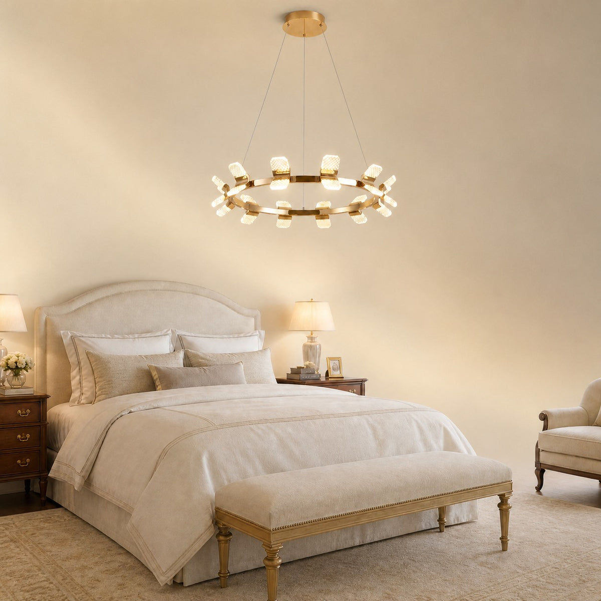 Isadora Modern Ring Chandelier 39"