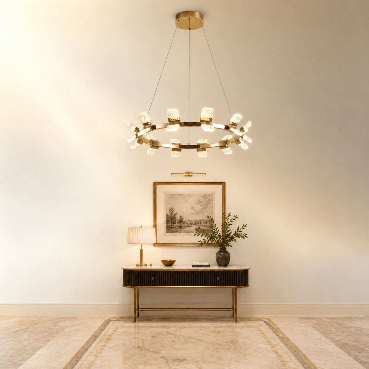 Isadora Modern Ring Chandelier 39"