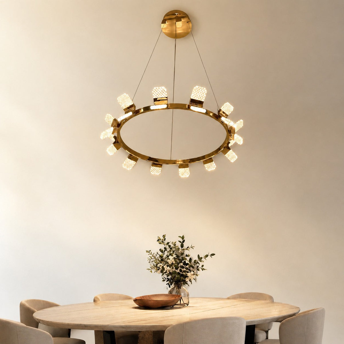 Isadora Modern Ring Chandelier 39"