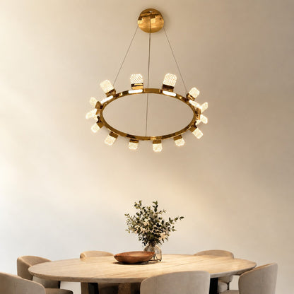 Isadora Modern Ring Chandelier 39"