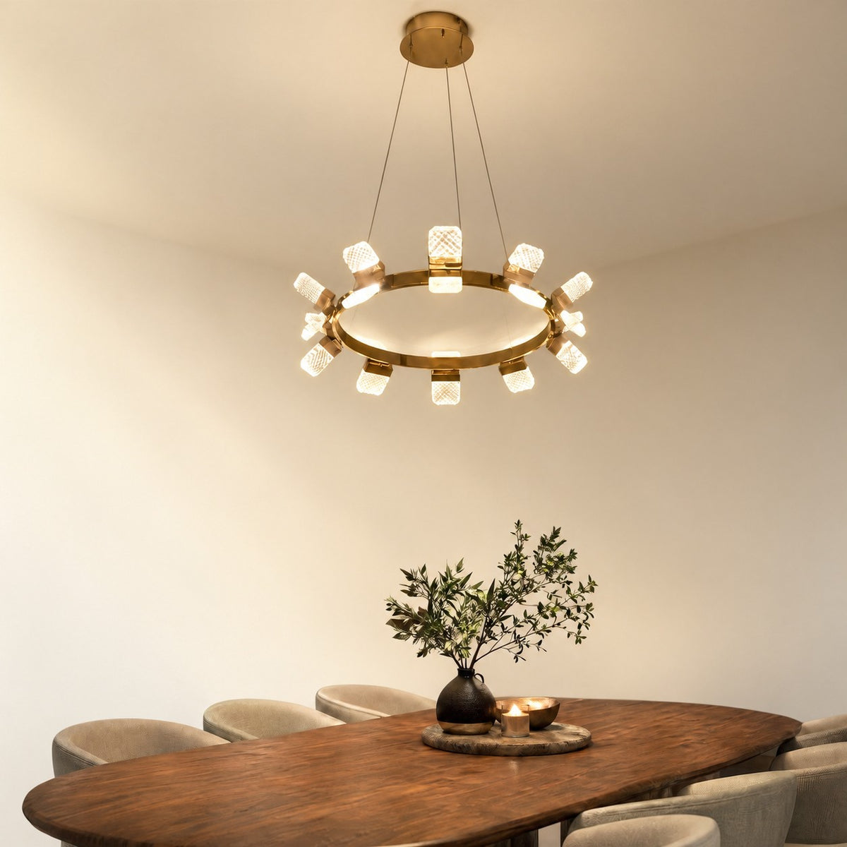 Isadora Modern Ring Chandelier 39"