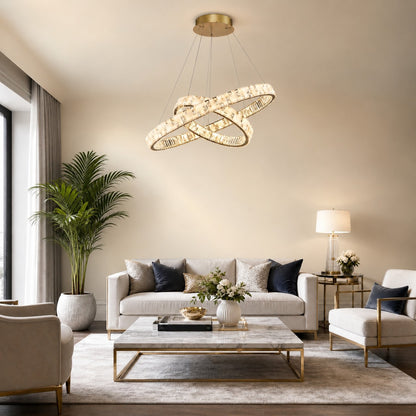 Isavan Crystal Galaxy Chandelier 37"