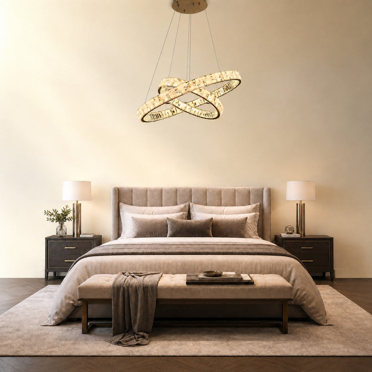 Isavan Crystal Galaxy Chandelier 37"