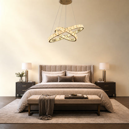 Isavan Crystal Galaxy Chandelier 37"