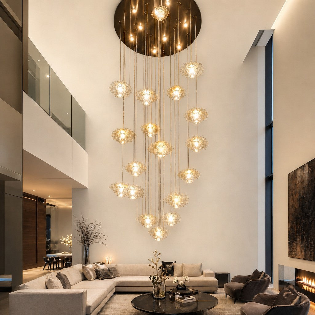 Kaivan Bubbles Grand Glass Chandelier