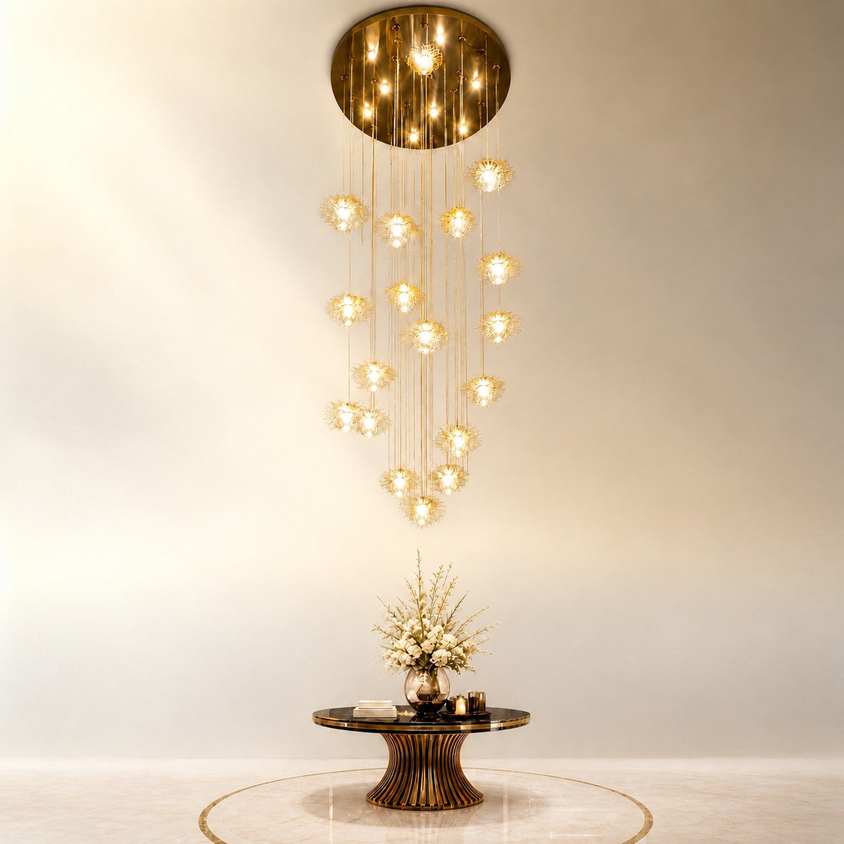 Kaivan Bubbles Grand Glass Chandelier