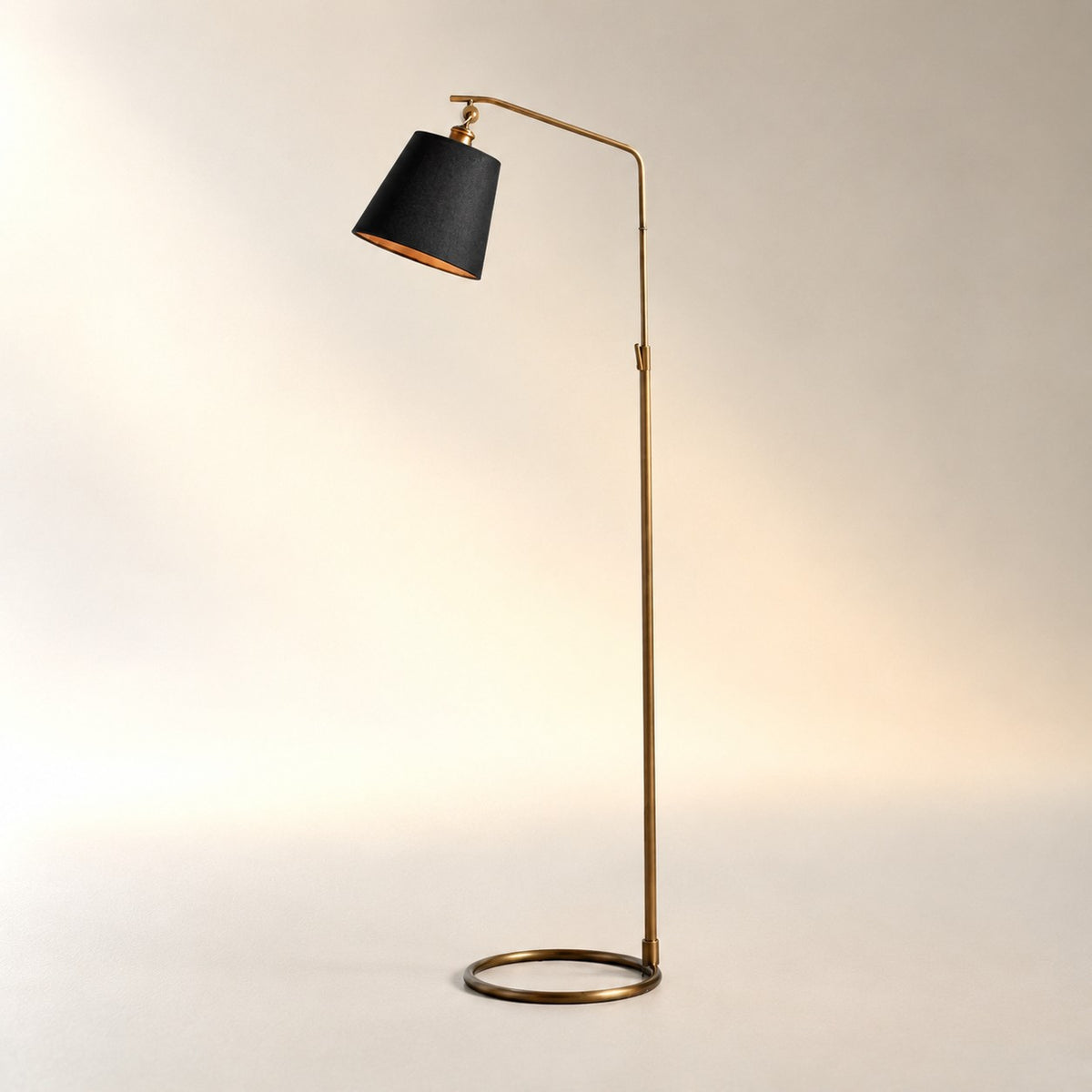 Kellen Antiqued Brass Floor Lamp