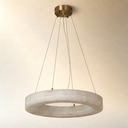 Kelvin Modern Round Alabaster Chandelier