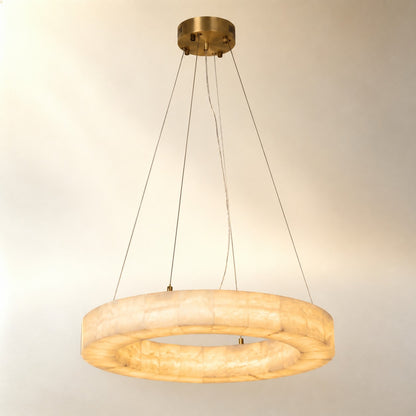 Kelvin Modern Round Alabaster Chandelier