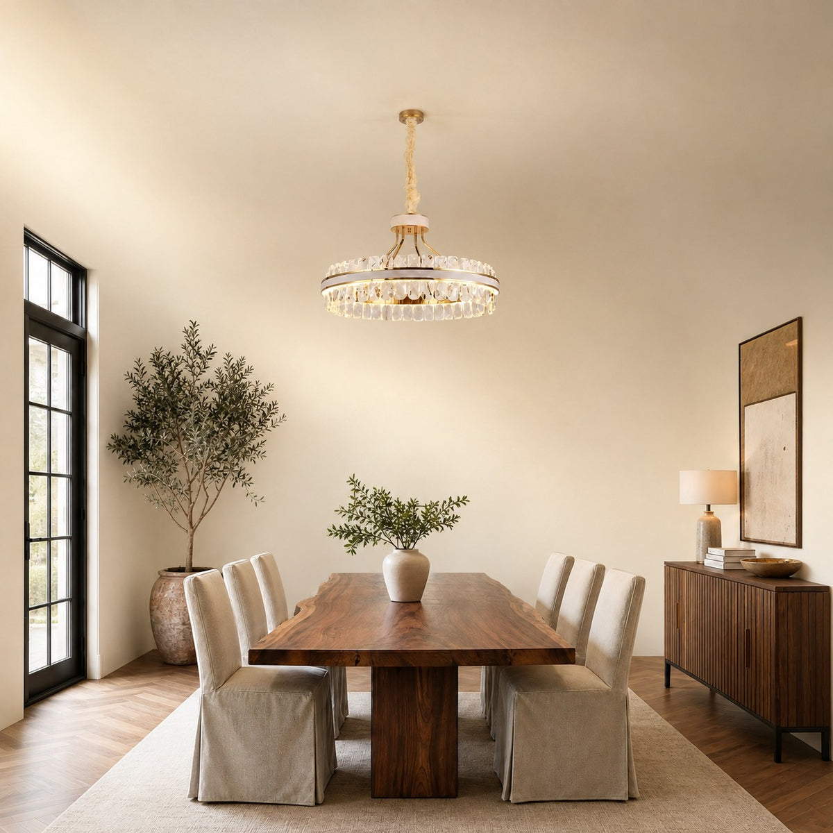 Leather Chandelier