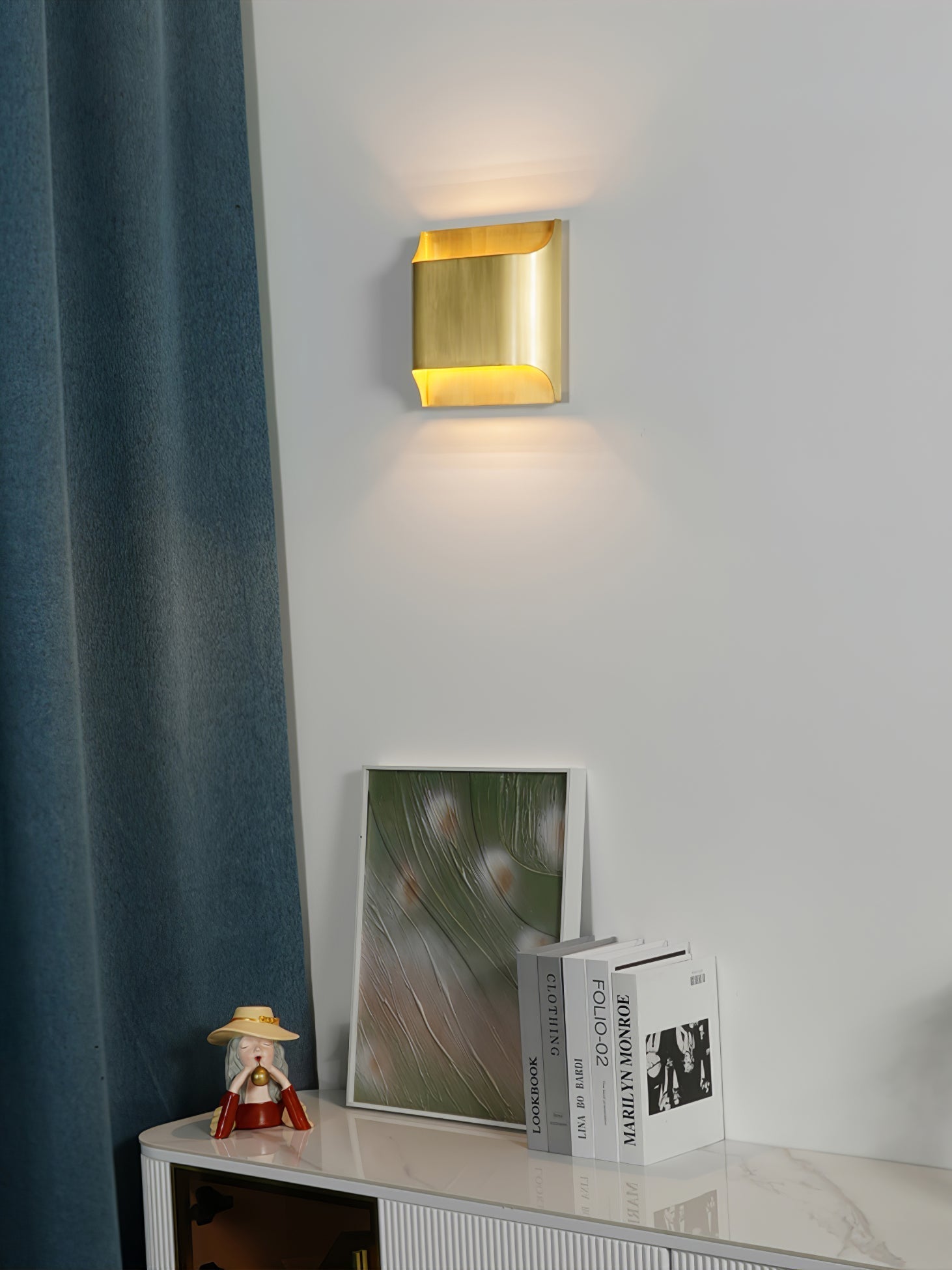 Leclerc Wall Lamp - ∅ 9.8″ x H 9.8″ / Dia 25cm x H 25cmBrassBlushlighting