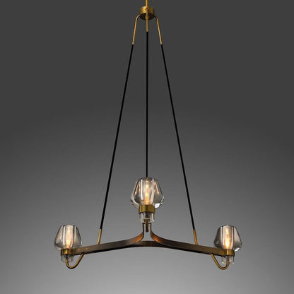 Letitia Crystal Chandelier 3 Light - Blushlighting