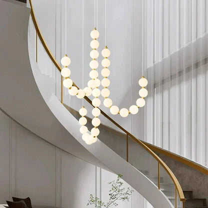 Lexi Modern Necklace Chandelier Acrylic Orb Statement Chandelier