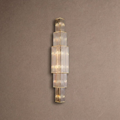 Light Luxury Crystal Layered Wall Lamp