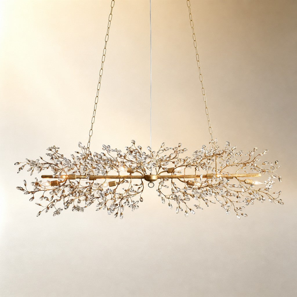 Linear Crystal Chandelier