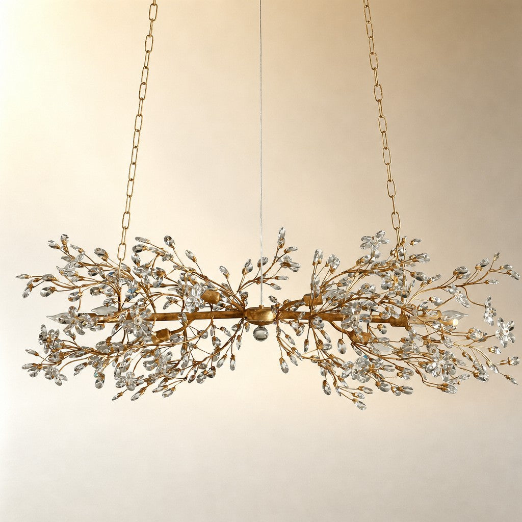 Linear Crystal Chandelier