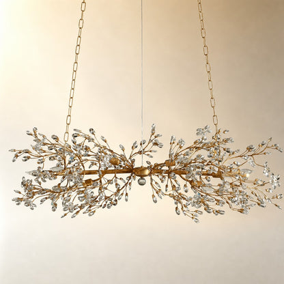 Linear Crystal Chandelier