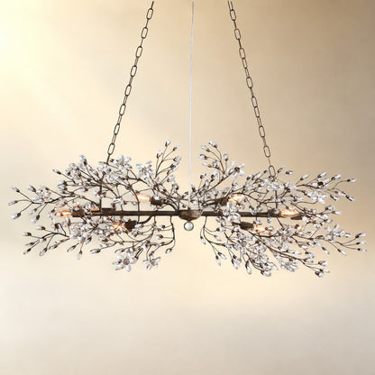 Linear Crystal Chandelier