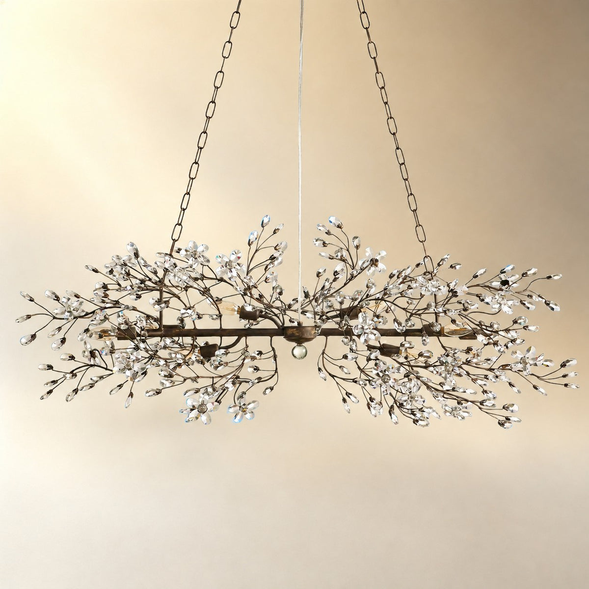 Linear Crystal Chandelier