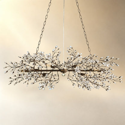 Linear Crystal Chandelier