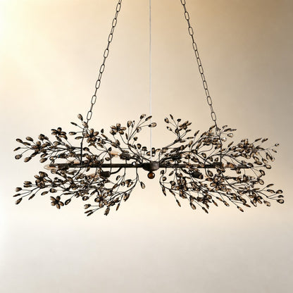 Linear Crystal Chandelier