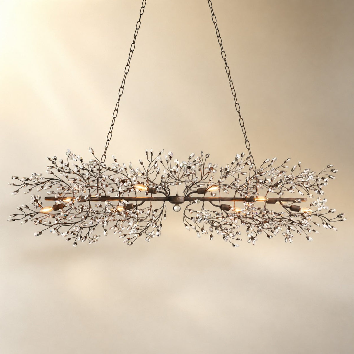 Linear Crystal Chandelier