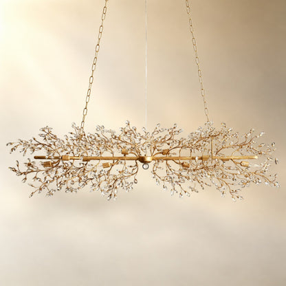 Linear Crystal Chandelier