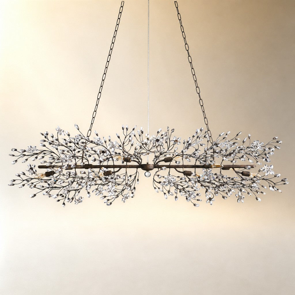 Linear Crystal Chandelier