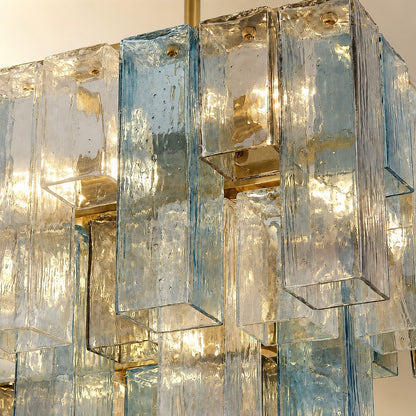 Artisan Murano-Style Chromatic Vault Chandelier