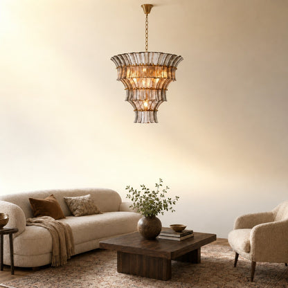 Artisan Murano-Style Vespera Living Chandelier