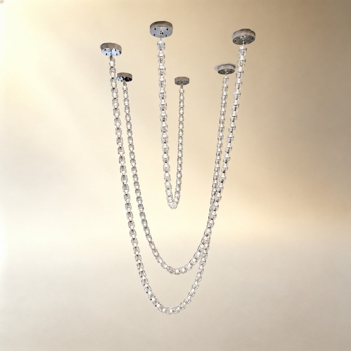 Living Chandelier – Modern Crystal Versailles Veil