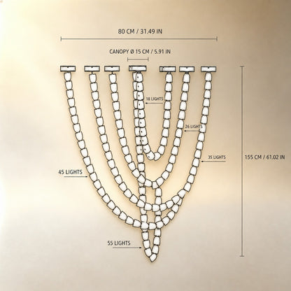 Living Chandelier – Modern Crystal Versailles Veil