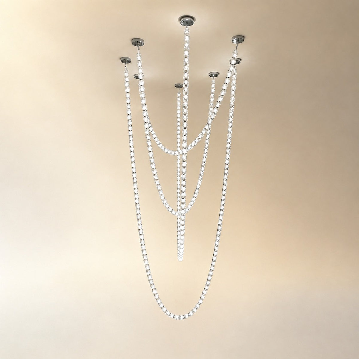 Living Chandelier – Modern Crystal Versailles Veil