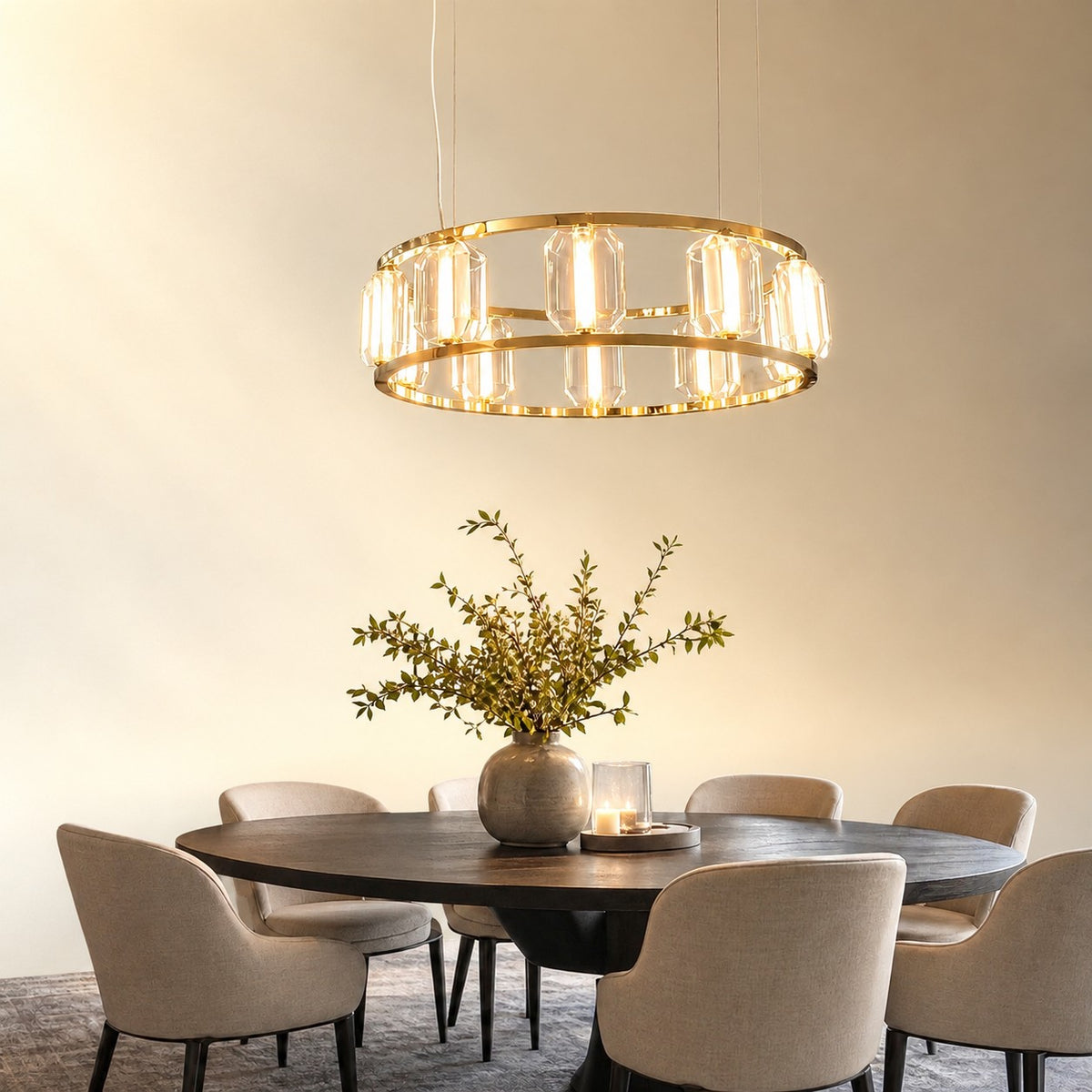 Lorvan Contemporary Crystal Chandelier