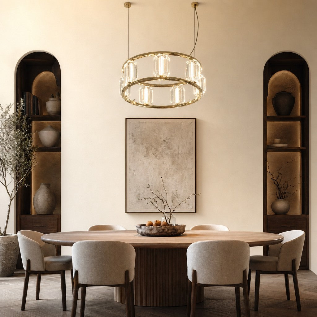 Lorvan Contemporary Crystal Chandelier